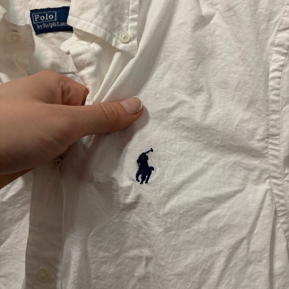 Polo Ralph Lauren White Button Down Shirt - Picture 4 of 6